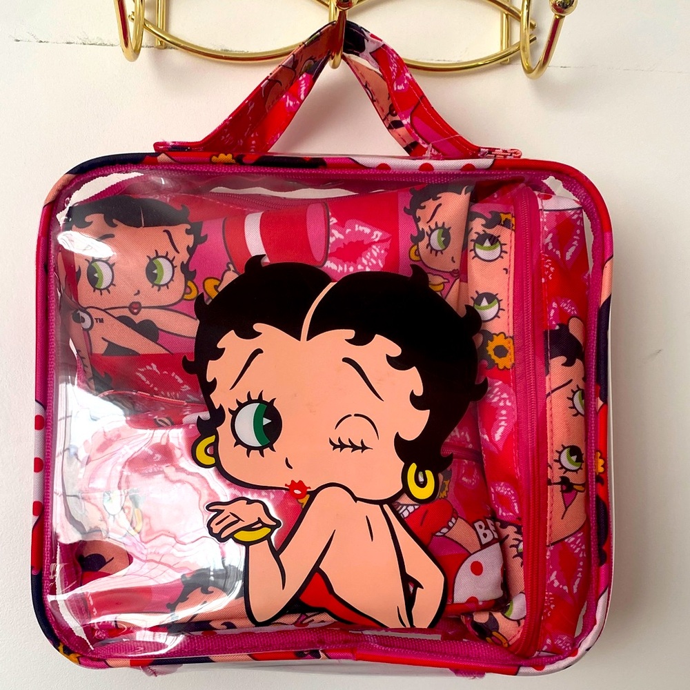 BETTY BOOP Cosmetic Case Set NWT!